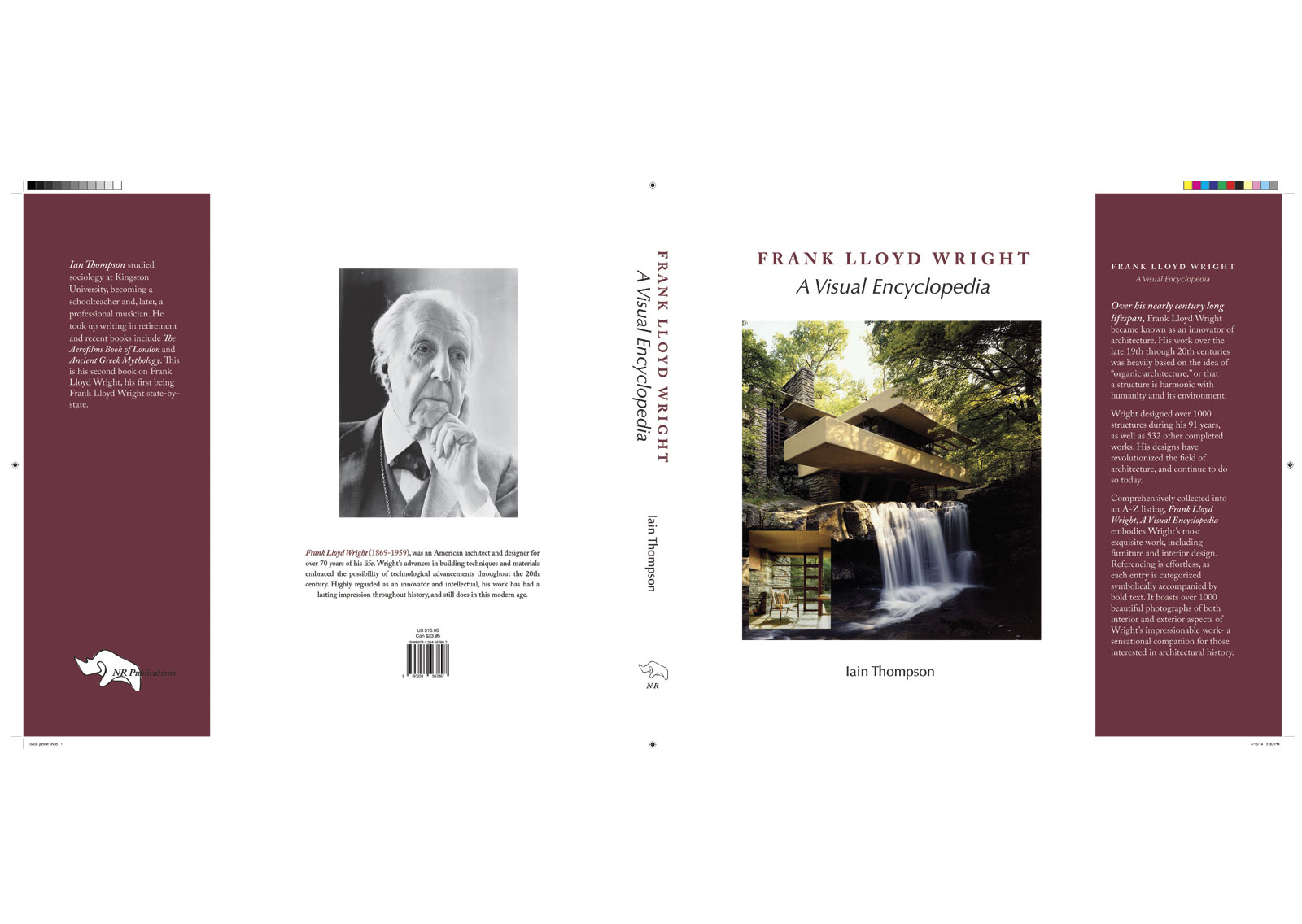 Book jacket created in InDesign